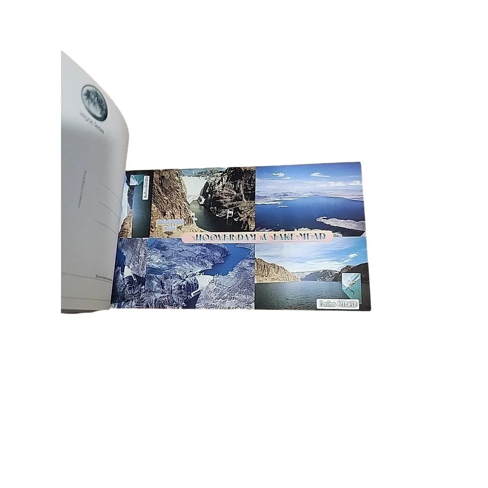 Las Vegas New York Postcard‎ Book Bonus 40 Views City Skyline Souvenir
